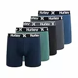 Hurley Herren-Boxershorts, Standard, 5er-Pack, Stretch, Lone Pine Combo