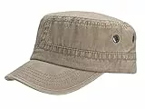 Leoodo Herren Damen Military Army Stil Cap aus Baumwolle verstellbare Sonnen Kappe für Wandern und Sport, Mütze Farbe 2020:Khaki