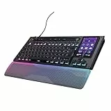 Turtle Beach Command Series KB7 TKL Wired Gaming-Tastatur - Kommando-Display mit 4,3-Zoll-Touchscreen, Flache Titan-Hall-Effekt-Schalter, 8K-Abrufrate, RGB-Beleuchtung, DE-Layout