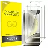 JETech Schutzfolie für Samsung Galaxy S24 5G 6,2 Zoll, Gehärtete Glas Displayschutz, Fingerabdruck ID Kompatibel, HD Klar, 3 Stück