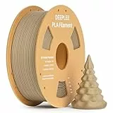 DEEPLEE PLA Filament 1.75mm, 3D Drucker Filament 1kg (2,2lbs), Maßgenauigkeit +/- 0,02 mm, Filament 3D-Druckmaterialien für FDM 3D Drucker, Holz