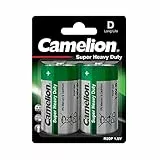Camelion 10000220 Super Heavy Duty Batterien R20/ Mono/ 2er Pack