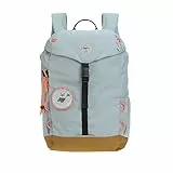 LÄSSIG Kinder Wanderrucksack Kinderrucksack mit Brustgurt gepolsterte Schultergurte wasserabweisend, 14 Liter/Big Outdoor Backpack Nature Hellblau