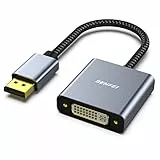 DisplayPort zu DVI Adapter, BENFEI DisplayPort zu DVI-D-Adapter Vergoldetes Kabel von Stecker zu Buchse Kompatibel für Lenovo Dell HP und andere Marken