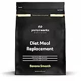 Protein Works - Diet Meal Replacement, Vollständige Mahlzeit, Diät Abnehmshake, Immunitätsfördernd, 14 Mahlzeiten, Banana Smooth, 1kg