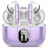 AI Kopfhörer Übersetzer, 3-in-1Bluetooth 5.3 Echtzeit Sprachübersetzer Kopfhörer mit 164 Sprachen/6 Übersetzungsmodi, 40Std Übersetzer Ohrhörer mit ENC Mic und App für Lernen, Reisen, Business Violett