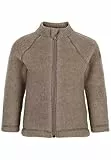 Mikk-line Walkjacke 92 Melange Denver | Oeko-TEX Standard 100 | Babyjacke mit Reißverschluss für Baby und Kinder | 100% Mulesing-Frei Merinowolle | Für Mädchen und Jungen | Umkehrbare Bündchen