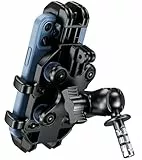 BRCOVAN Motorrad Gabelvorbau Handyhalterung mit Vibrationsdämpfer, Verstellbar Motorrad Handyhalter, Anti-Shake, für 5,4 Zoll - 7,2 Zoll Smartphones