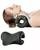 BLABOK Neck Stretcher Halswirbelsäule Traktion Gerät zu lindern Hals und Schulter Müdigkeit und Schmerzen, Nackenstrecker für Relief TMJ Schmerzen Kopfschmerzen Muskel(Schwarz)