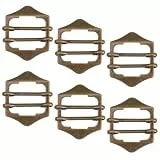 Supvox 6 Stück Kupfer Westenschnallen für Modische Kleidungsdekoration Verstellbares Design Robuste Taillenversteller als Schalclip und Hosen Seitenversteller