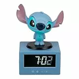 Paladone Disney Stitch Digitaler Wecker mit Nachtlicht & Musik – Offiziell lizenzierte Lilo‑und‑Stitch‑Deko für Kinder & Teenager, süße Geschenkidee