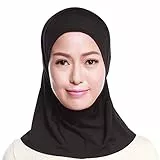 GUMEI Frauen Baumwolle Muslim Mini Hijab Kopf Schal einfarbig vollständige Abdeckung Innenmütze Islamisch Arabisch Wrap Schal Turban Hut Hüte