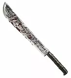 W WIDMANN MILANO Party Fashion 9539M - Machete, Kunststoff, blutig, Länge ca. 75cm, Schwert, Dolch, Serienkiller, Grim Reaper, Zubehör, Accessoire, Karneval, Mottoparty, Halloween