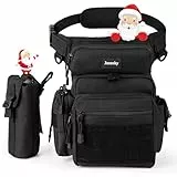 Jueachy Motorrad-Beintasche: Oberschenkeltasche für Herren, taktisch, große Werkzeugtasche für Outdoor, Wandern, Angeln, Jagd, Laufen