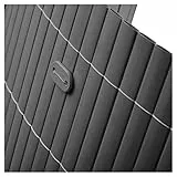 NOOR Sichtschutz Befestigungskit - wetterfestes Set mit Clips & Drahtschlaufen - für PVC-Sichtschutzmatten an Gartenzaun, Balkon & Terrasse - Befestigungsklammern 26 Stück Anthrazit