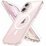 Miracase für iPhone 17 Hülle für Magsafe[mit Panzerglas] [TOP Militärschutz & Magnetkraft] Stoßfest Kratzfest mit Samtiger Haptik Handyhülle für iPhone 17 6,3', Klar