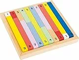 small foot 11167 Rechenstäbchen Educate aus Holz, Vorschulspielzeug mit 1er bis 10er-Stäbchen, ab 4 Jahren, Mehrfarbig
