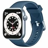 Smartwatch Damen Herren, 1,85' HD Touch Fitnessuhr mit Telefonfunktion, 140+Sportmodi Smart Watch Fitness Tracker mit Pulsmesser Schlafmonitor Schrittzähler, IP68 Wasserdicht Sportuhr für iOS Android