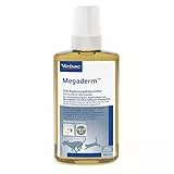 Virbac Megaderm | 250 ml | Diätergänzungfuttermittel für Hunde und Katzen | Kann die Hautfunktion bei Dermatose und übermäßigem Haarausfall unterstützen | Enthält Vitamin E