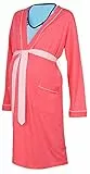 HAPPY MAMA Umstands Stillnachthemd und Morgenmantel. Separat erhältlich. 393p (Morgenmantel - Koralle, 36-38, S)