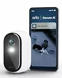 Arlo Essential 2 HD Akku Überwachungskamera Aussen WLAN, Kabellos, 1080p Video, Farbnachtsicht, Licht, Bewegungsmelder, Sirene, 2-Wege Audio, Smart Home, mit Arlo Secure Plan Testzeitraum, 1 Kamera