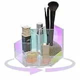 SLHEQING Make up Organizer, 360°drehbarer Kosmetik Organizer aus Acryl, Schminktisch Organizer Großer Organizer Schminke für Schlafzimmer, Badezimmer, Büro