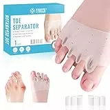 Satificer Silikon Zehenspreizer für Damen und Herren,Silikon-Toe Spacer für Hallux Valgus,Weiche,komfortable,langhaltige silikon Zehentrenner,gegen Reibung und Druck,Yoga-Übungen,Fußausrichtung