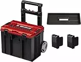 Original Einhell E-Case L Systemkoffer (max. 120 kg, universelle Aufbewahrung und Transport von Zubehör und Werkzeug, stapelbar, verknüpfbar)