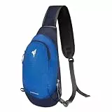 PivotWing Schultertasche Herren Damen Leicht Atmungsaktiv Bequem Sling Bag Klein Umhängetasche Reisen Wandern Brusttasche Wandern Spazierengehen Alltagsrucksack, Blau Einheitsgrösse