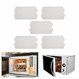 Duokon 5 Stücke Mikrowelle Glimmer Platte Blatt, Mikrowellenofen Glimmerplatte Wellenleiterabdeckung Glimmerplatten Blätter Mikrowellenofen Reparaturteil zur Verwendung Universal-Mikrowellenherd