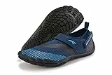 Aqua Speed AGAMO modische Aqua Schuhe + Mesh Beutel | Profilsohle | Agamu - Navy/schwarz/hellblau | Gr.: 43