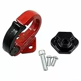 Honseadek Motorrad-Halterung aus Aluminiumlegierung, für die meisten Motorräder, langlebig, verschleißfest, Aufbewahrungshaken für einfache Installation, vorne (Rot / Schwarz)