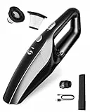 SERVOMASTER Handstaubsauger Akku kabellos, Auto Staubsauger Wiederaufladbar, Mini Staubsauger mit Waschbar HEPA-Filter, für Männer und Frauen, für Auto Haus Büro, Ebony Cordless