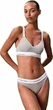 Calvin Klein Damen BH Bralette Lightly Lined Elastischer Bund, Grau (Grey Heather), M
