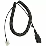 Jabra-Spiral-Anschlusskabel QD auf RJ45, 2 Meter, gewendelt, für den Anschluss von Jabra Biz 2400 an Unify Openstage