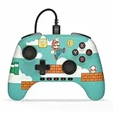 PowerA Kabelgebundener Advantage-Controller für Nintendo Switch 2 - Es ist Mario-Zeit, offiziell lizenziert, Halleffekte, zuweisbare Tasten, Pro-Controller, C-Taste, integrierte Audiosteuerung