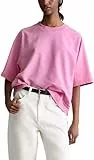 Marc OߴPolo Denim Damen Sweatshirt Kurzarm Relaxed Fit, Rosa (Pale Bubblegum), XS