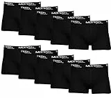 MERISH Boxershorts Herren 10er Pack / 15er Pack S-5XL Unterwäsche Unterhosen Männer Men Retroshorts 415 (410b 10er Set Schwarz, s)