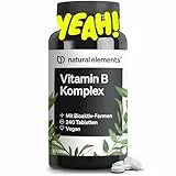 Vitamin B Komplex – 240 Tabletten – mit 8 essenziellen B-Vitaminen & Kofaktoren – mit Bioaktiv-Formen – vegan, hochdosiert – laborgeprüft
