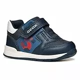 Geox Baby-Jungen B RISHON Boy A Sneaker, Navy/Dk Red, 24 EU