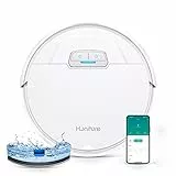 HONITURE Staubsauger Roboter, G20 Saugroboter mit Wischfunktion,4000Pa,Kehren Saugen Wischen 3 in 1 Roboterstaubsauger,Ideal für Tierhaare, Teppiche und Hartböden, Weiß, XL