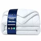 Amazinggirl Ganzjahresdecke Bettdecke 200x220 cm - Bettdecken Duvet Bett Decke Steppdecke Schlafdecke Steppbettdecke Quilt mit Füllung aus Microfaser weiß Oeko-Tex-Zertifikat