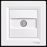 TV Antennen Dose, Komplett,Antennendose, Schneider Electric, Asfora, weiss, neu