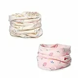 2 Stück Loop Kinder Baumwolle Herbst Winter Schal Baby Loop Hals Wärmer Mädchen und Junge (Mädchen E)