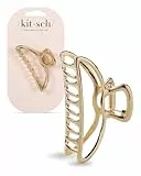 Kitsch Metall Haarklammer für Damen - Langlebige & Elegante Metall Haarspange, Perfekt für Alltag & Besondere Anlässe - Gold, 1 Stück