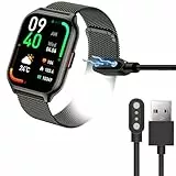 Blueshaweu Ladekabel Kompatibel mit Popglory Smartwatch 2,0'' P95 Kabel Ladegerät Ladestaion für Popglory P95/ZOSKVEE P95 / Coollia P95 / Narcid P95 Smartwatch (schwarz)