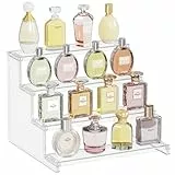 Lifewit 4-stufiger klarer Display Ständer, 1 Stück Kunststoffständer für Präsentation, Plastik Organizer für Figuren, Cupcakes, Schreibtischständer zum Ordnen und Dekorieren, 30.5cm