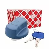 febi bilstein 100327 Tankdeckel für AdBlue®-Tank, mit Schlüssel, 1 Stück, blau