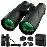 15x56 HD Fernglas Erwachsene - Aurosports Large View Fernglas mit klaren Low Light Vision - Leichtgewicht Easy Focus Vogelbeobachtung Jagd Wandern Kreuzfahrt Reisen - Schwarz