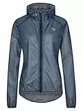 Ziener Damen NATINA Regenjacke - Fahrrad|Mountainbike|Outdoor - wasserdicht,atmungsaktiv,super leicht, hale navy, 44